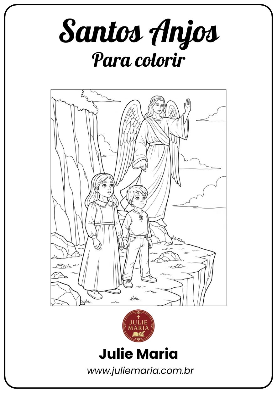 Anjos - Para Colorir thumbnail 2