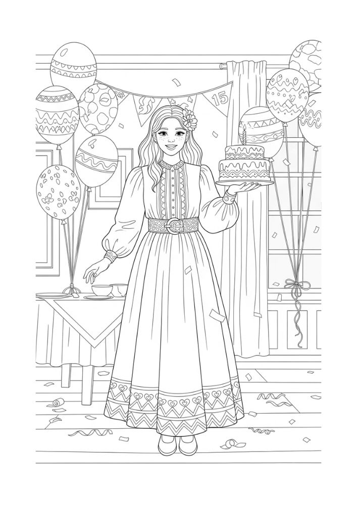 Jovens Cristãs - Para Colorir thumbnail 3