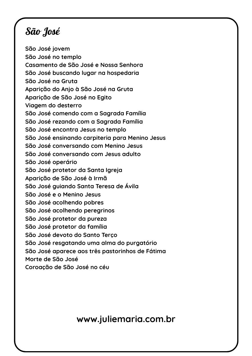 São José - Para Colorir thumbnail 6