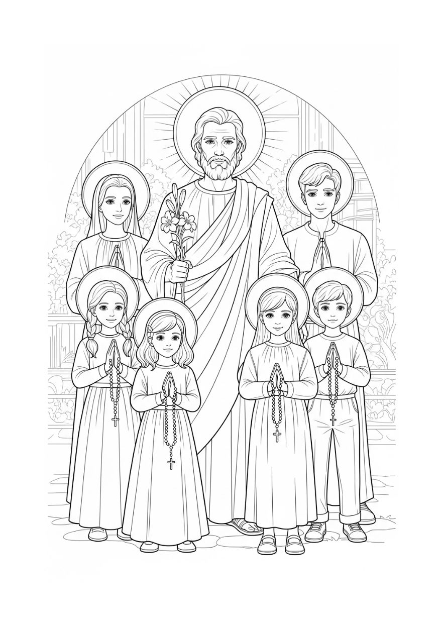 São José - Para Colorir thumbnail 2