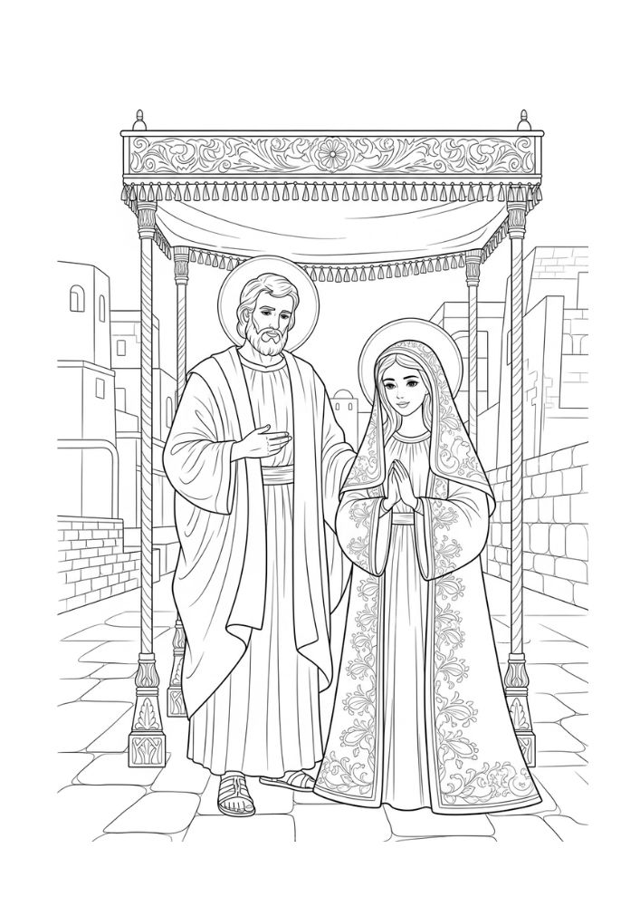 São José - Para Colorir thumbnail 3