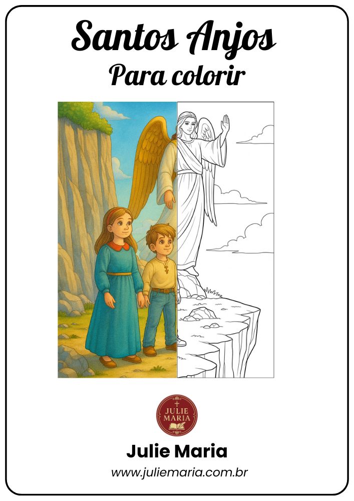 Anjos - Para Colorir