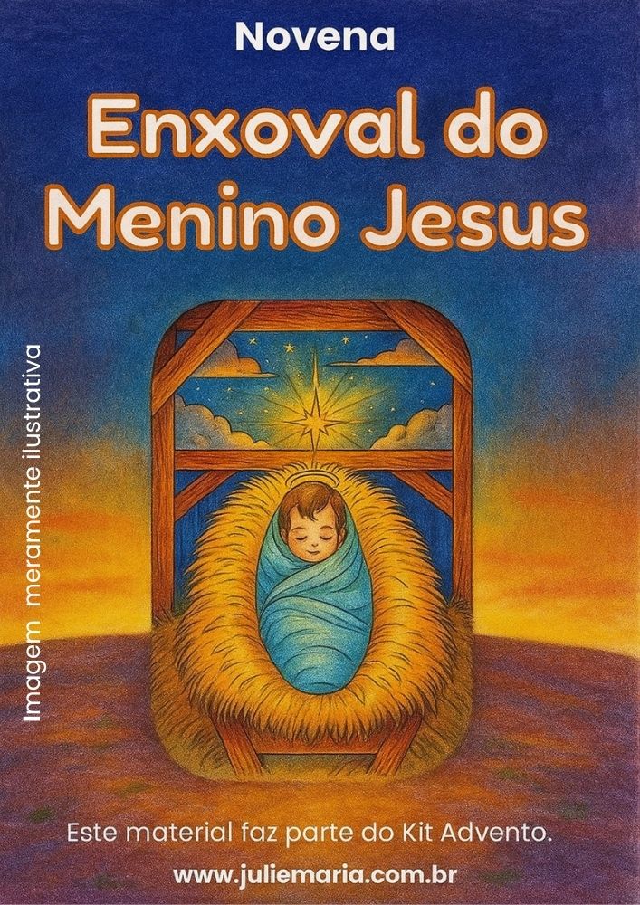 Novena do Enxoval para Colorir 