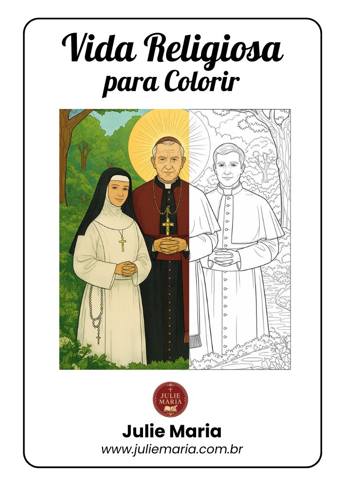 Vida Religiosa - Para Colorir