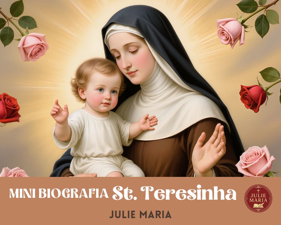 Mini Bio de Santa Teresinha + Caderno de Atividade