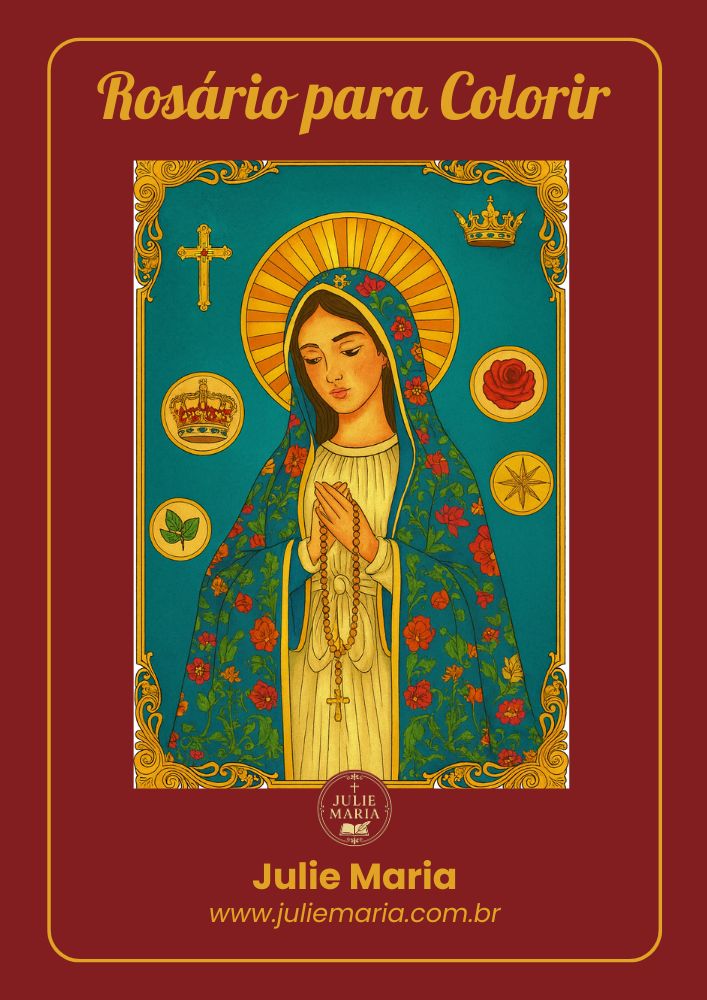 Rosário (adulto) - Para Colorir thumbnail 2