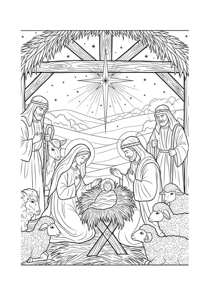 Rosário (adulto) - Para Colorir thumbnail 3