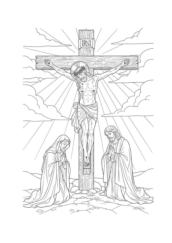 Rosário (adulto) - Para Colorir thumbnail 5