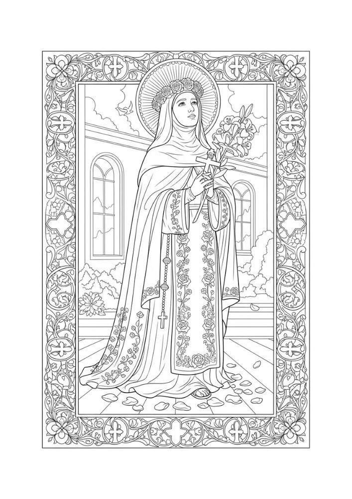 Santas (A ao Z) - Para Colorir thumbnail 5