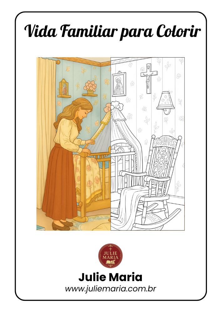Vida Familiar - Para Colorir