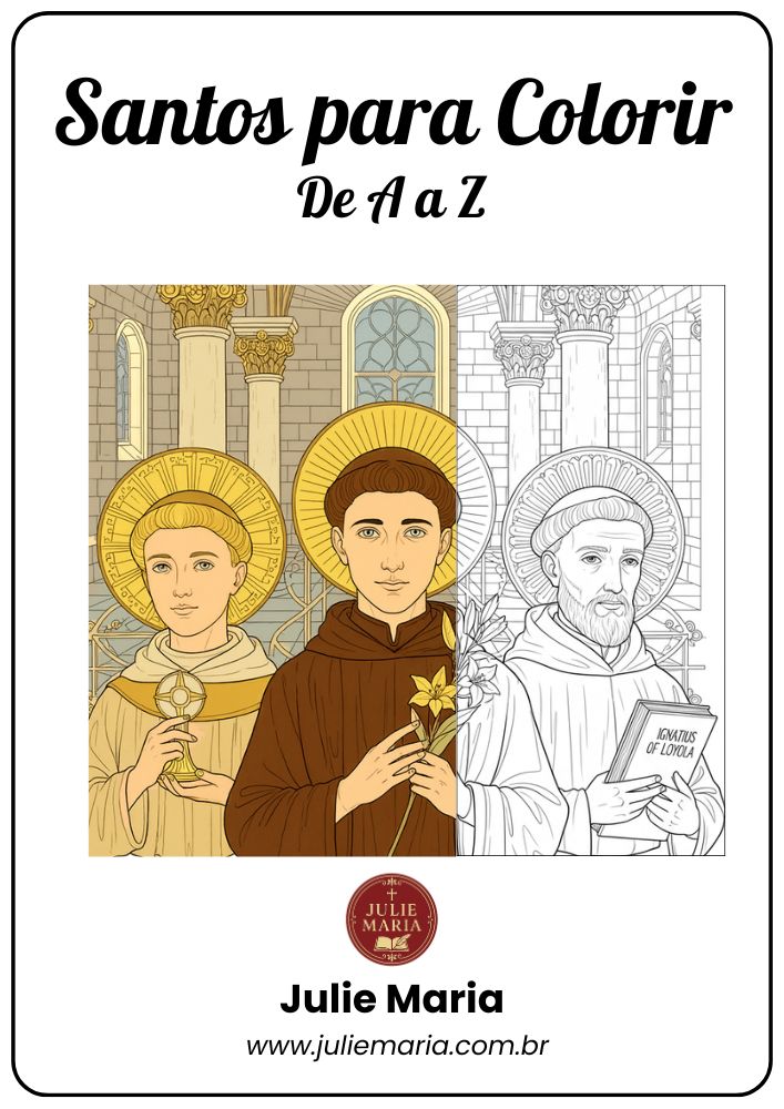 Santos (A ao Z) - Para Colorir
