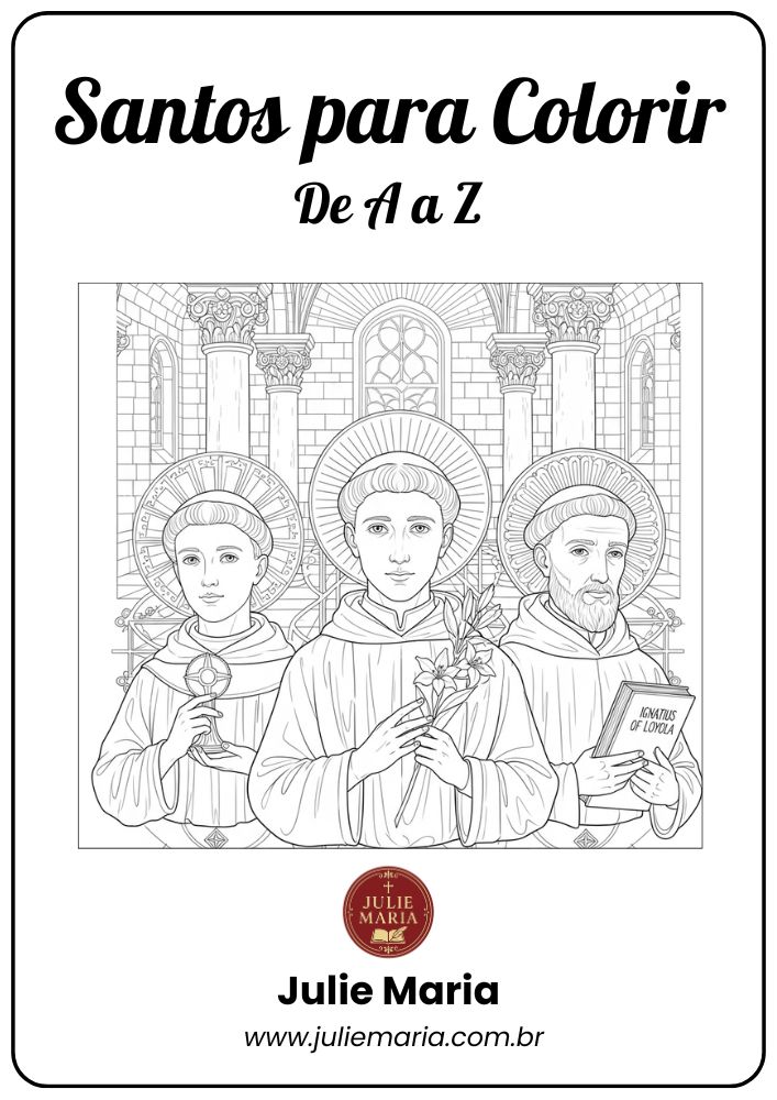 Santos (A ao Z) - Para Colorir thumbnail 2