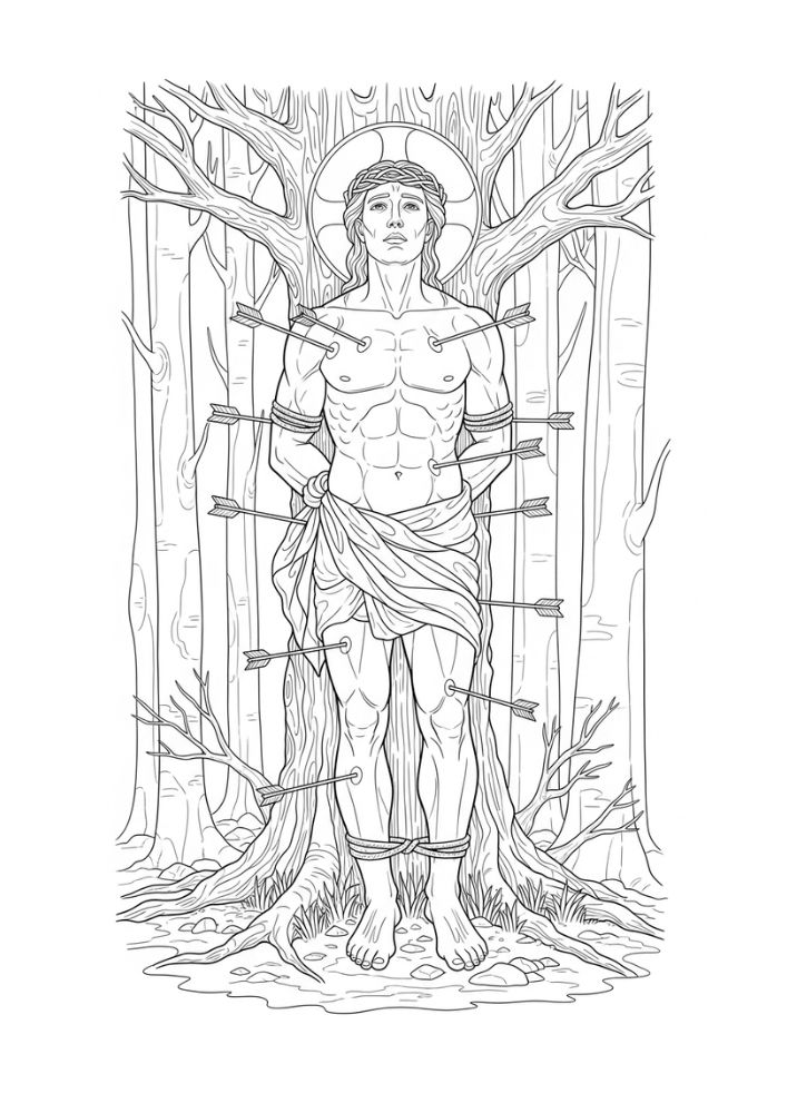 Santos (A ao Z) - Para Colorir thumbnail 6