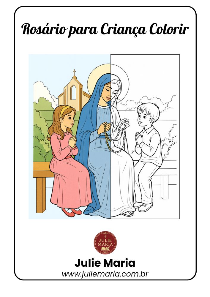 Rosário (infantil) - Para Colorir