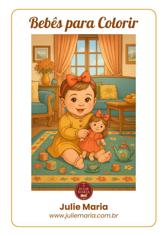 Bebê - Para Colorir thumbnail 2