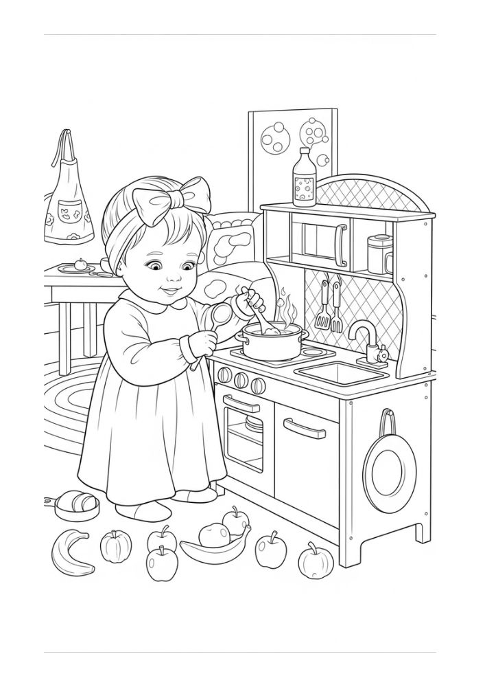 Bebê - Para Colorir thumbnail 3