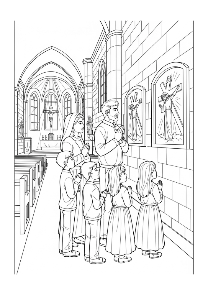 Quaresma - Para Colorir  thumbnail 4