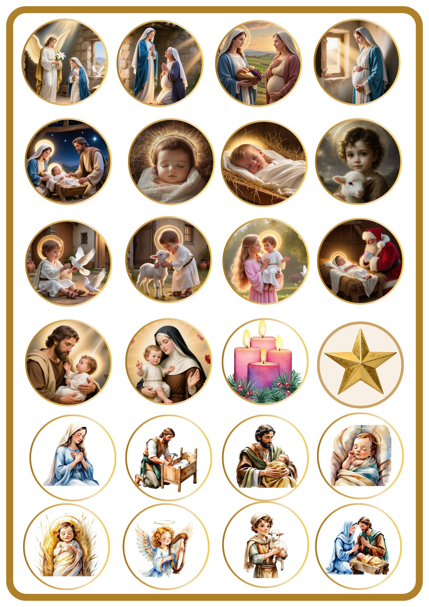 Adesivos para o Natal