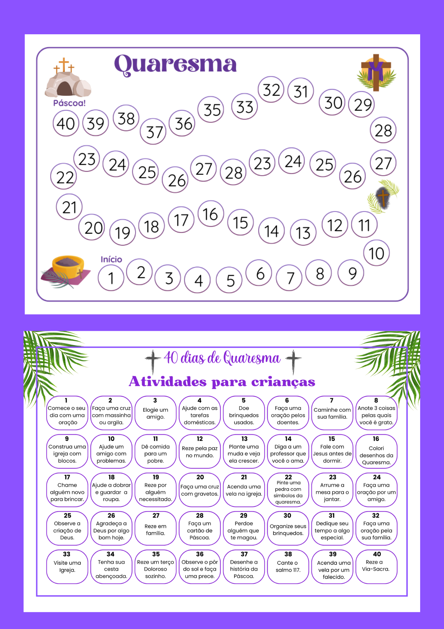 Calendários Quaresmais