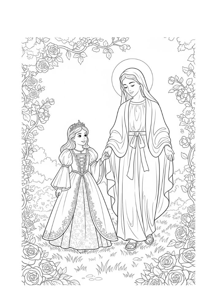 Meninas - Para Colorir thumbnail 4