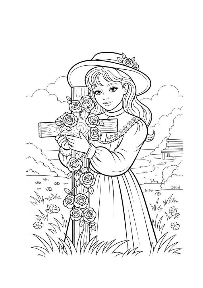 Meninas - Para Colorir thumbnail 5