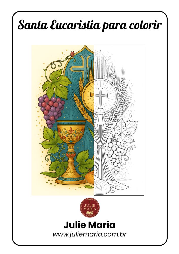 Eucaristia - Para Colorir
