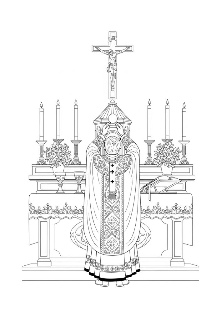 Eucaristia - Para Colorir thumbnail 3