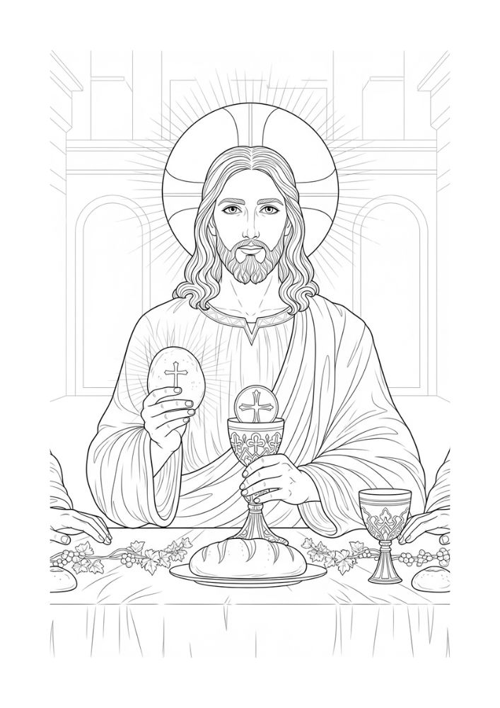 Eucaristia - Para Colorir thumbnail 4
