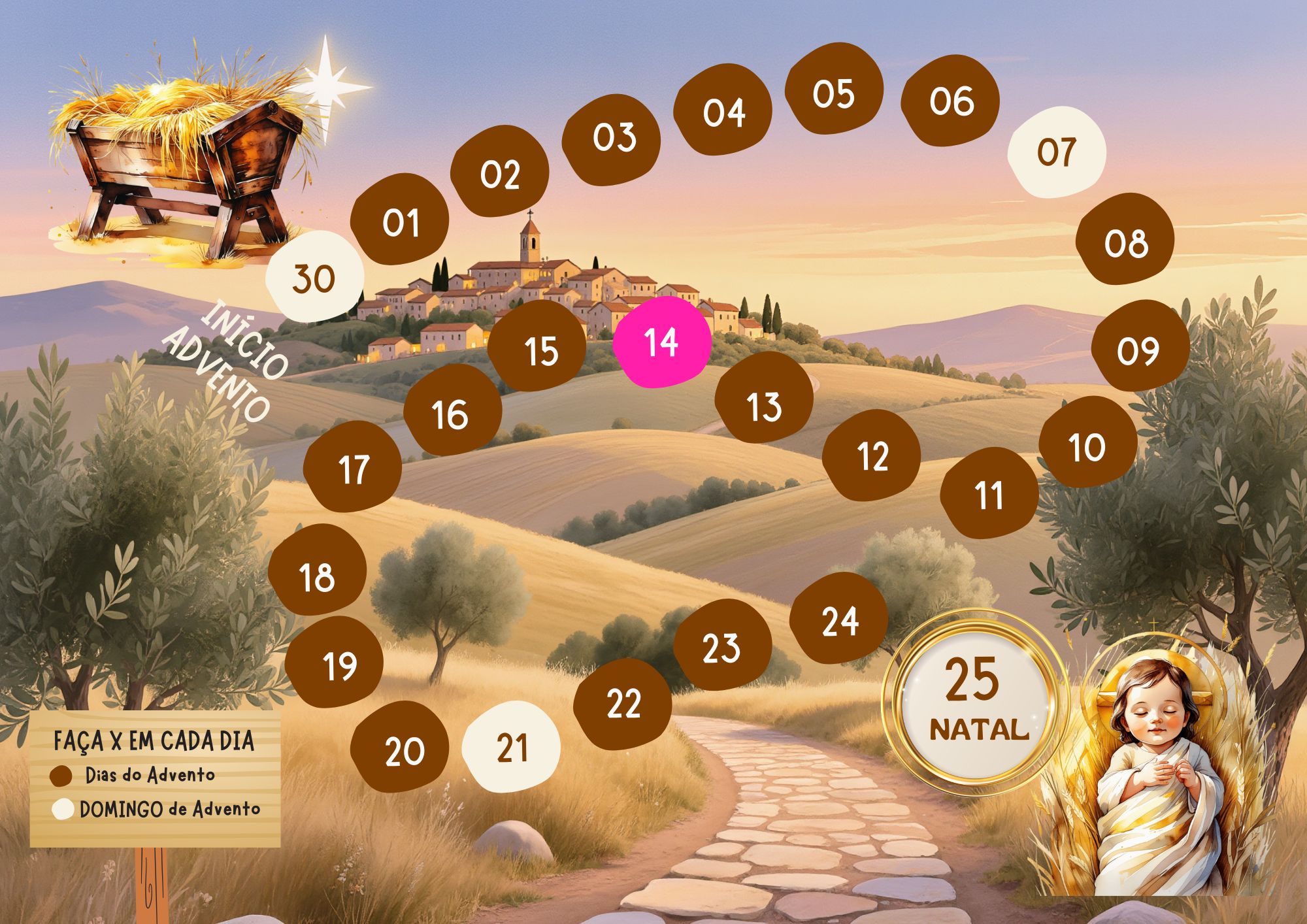 Calendário Trilha do Advento 