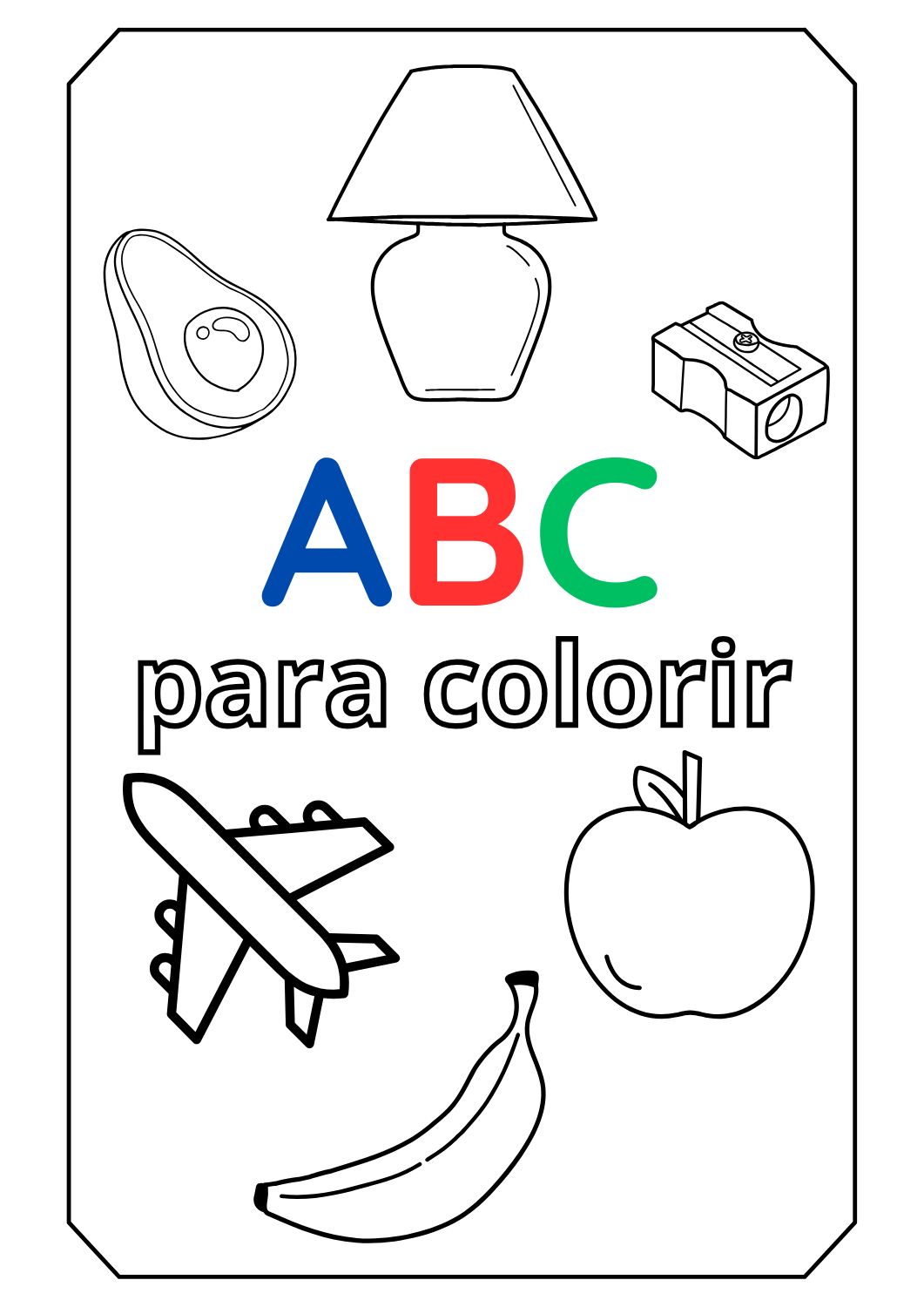 Alfabeto para Colorir